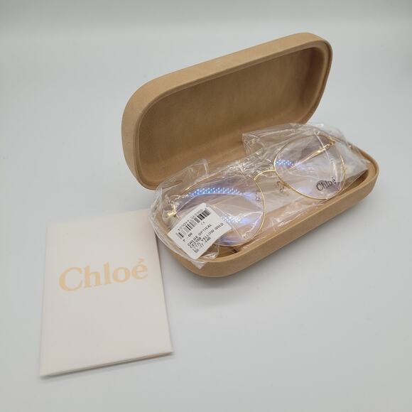 Chloe NIB Women\'s Palma Yellow Gold 56mm Sunglasses CE2159 717 B main image 9